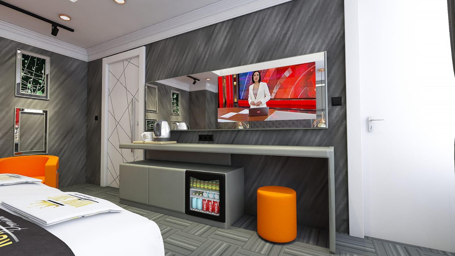 Babilon Suite — karşılama alanı ve iç mekan atmosferi