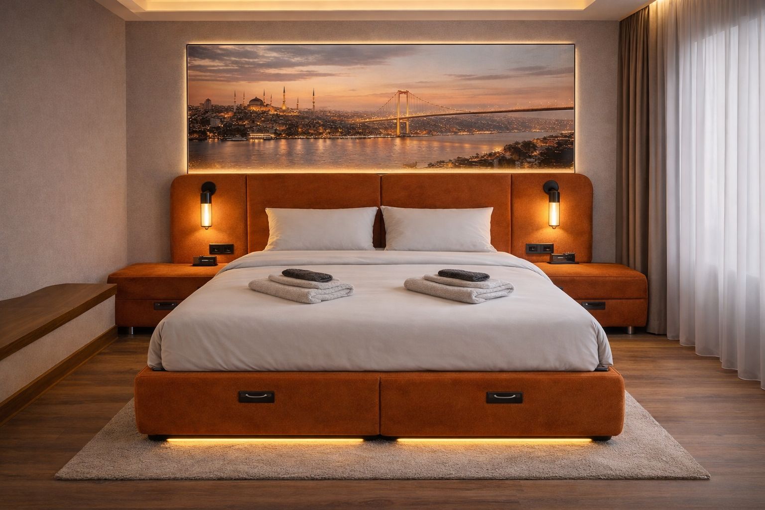 Deluxe çift kişilik oda — şehir manzaralı